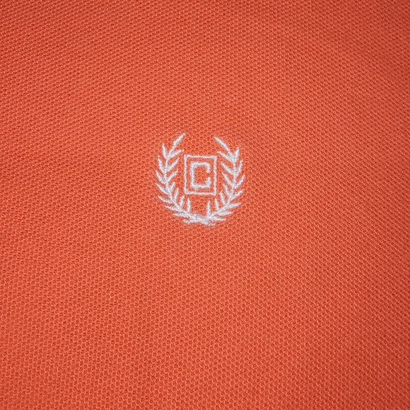 Chaps Burnt Orange Polo Shirt Vibrant Classic Design - Picture 2 of 8